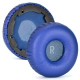 Set 2 bureti TXE pentru casti JBL Tune 600 / T600BTNC / 660 / 660NC / T660NC, Albastru, Spuma cu memorie, Piele ecologica creponata