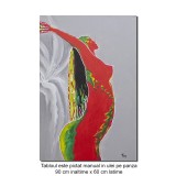 Tablou pictat manual, Splendoare, 90x60cm ulei pe panza