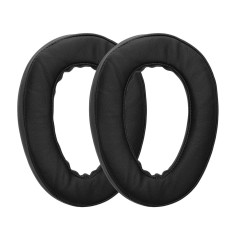 Set 2 Perne de urechi Kwmobile pentru HIFIMAN Edition X/Edition XS/ANANDA, Negru, Piele ecologica, KWM0000256M001C foto
