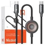 Mcdodo &Icirc;ncărcător Inductiv Pentru Ceas Apple 2In1 Cablu Pentru Iphone Macbook 60W