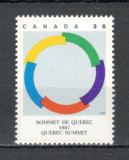 Canada.1987 Summitul ptr. francofonie Quebec SC.74, Nestampilat