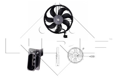 NRF 47409 Ventilator, radiator foto