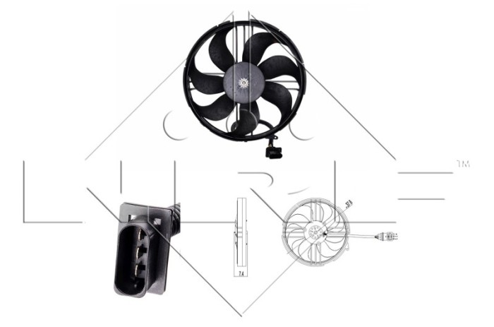 NRF 47409 Ventilator, radiator