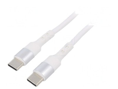 Cablu USB C 2.0 1m Alb foto