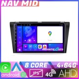 Navigatie Mazda 3 2009 2014 KIT 034 EDOTEC-LITE Android Ecran 720P Octa Core 4 64 Carplay