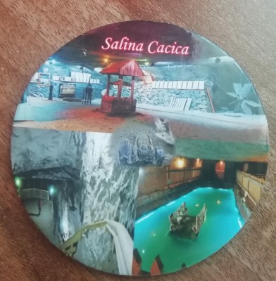 M3 C3 - Magnet frigider - tematica turism - Slaina Cacica - Romania 25 foto