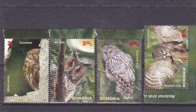 Romania 2013, LP 1984, Pasari rapitoare de noapte, seria, MNH! foto