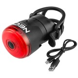 Lumina spate pentru bicicleta NEO cu functie STOP, USB si 6 moduri