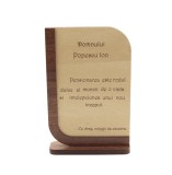 Placheta Pensionare Personalizabila - Cadou Pensionare Personalizat, Elegant, Materiale de Inalta Calitate, Diverse Modele, 15x5x10 cm