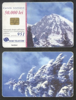 Romania 2000 Telephone card Winter Mountains Rom 85 CT.069 foto