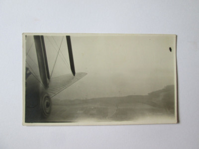 Fotografie aeriană 110 x 65 mm realizată dintr-un avion ICAR &amp;icirc;n anii 30 foto