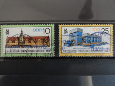 GERMANIA DDR 1984 SERIE STAMPILATA. 2 VALORI foto