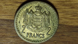 Monaco - moneda de colectie WW II - 2 francs / franci 1945 - absolut superba !, Europa