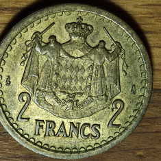 Monaco - moneda de colectie WW II - 2 francs / franci 1945 - absolut superba !