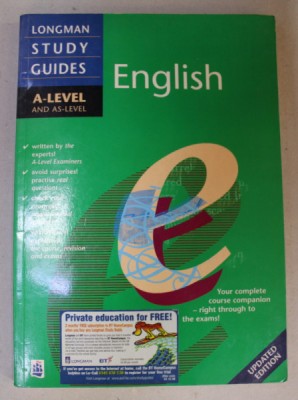 ENGLISH - A- LEVEL AND AS- LEVEL by STUART SILLARS , 1997 foto