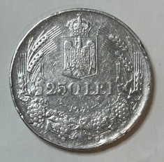 250 lei 1941 NSD Moneda Argint Romania Regele Mihai