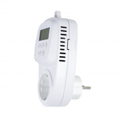 Priza termostat PNI ACH902 WIFI, control prin internet, incalzire electrica in pardoseala, 230V, 16A, aplicatie mobil Tuya Smart, 16A foto