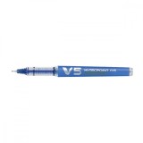 Pix cu varf Roller, Pilot, V5, Hi-Tecpoint, reincarcabil, Albastru, 0.5 mm