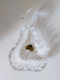 Scrumiera / farfurie mica in forma de para, cristal 24% PBO Handcut W. Germany