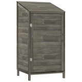 Cumpara ieftin Sopron de gradina, antracit, 55x52x112 cm, lemn masiv de brad