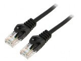 Cabluri patch U/UTP 6 litat Cu LSZH negru 3m 26AWG, Lanberg