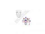 Set 10 Fixare Ornament Caroserie VW Seat 12633, 9.5mm, 191853585A Golf III Vento Toledo &#039;99-&#039;04