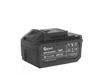 Acumulator pentru pistolul de gresat G80657, 4 Ah, Geko G80659 foto