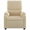 Fotoliu rabatabil electric, crem, material textil - 9