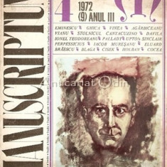 Manuscriptum. Revista Trimestriala Nr.: 4/1972 * (9) Anul III