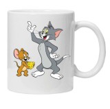 Cana alba personalizata Tom si Jerry 4, INOVATIX&reg;. 330ml