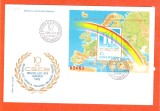 TSV @ - PLIC 1982 FDC LP 1060 - 10 ANI DE LA CONFERINTA PENTRU SECURITATE SI COOPERARE IN EUROPA, COLITA NEDANTELATA