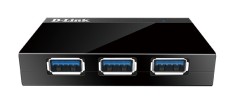 HUB extern D-LINK, porturi USB: USB 3.0 x 4, conectare prin USB 3.0, alimentare retea 220 V, negru, &quot;DUB-1340&quot; (timbru verde 0.8 lei)
