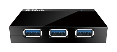 HUB extern D-LINK, porturi USB: USB 3.0 x 4, conectare prin USB 3.0, alimentare retea 220 V, negru, &amp;quot;DUB-1340&amp;quot; (timbru verde 0.8 lei) foto