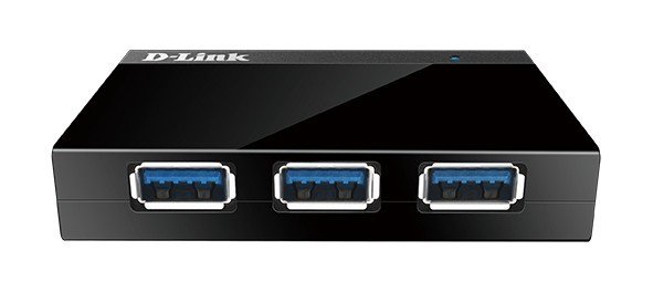 HUB extern D-LINK, porturi USB: USB 3.0 x 4, conectare prin USB 3.0, alimentare retea 220 V, negru, &quot;DUB-1340&quot; (timbru verde 0.8 lei)