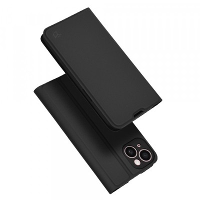 Husa pentru Apple iPhone 15, Techsuit, Magskin Book, Neagra foto