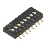 Comutator DIP-SWITCH 8 secțiuni SMT