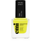 emi E.MiLac Gel Effect Ultra Strong lac de unghii cu efect de gel fără utilizarea lămpii UV/LED culoare Sour Bite #153 9 ml