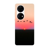 Husa compatibila cu Huawei Nova Y70 model Over the sunset, Silicon, TPU, Viceversa, Transparent, Carcasa