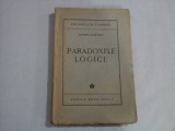 PARADOXELE LOGICE - ANTON DUMITRIU