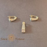 Set Sigiliul Puterii cu cristale zirconia - placat 14k