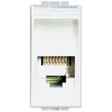 Priza telefon RJ11 Living Light Bticino 1M alb N4258 11N