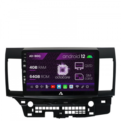 Navigatie Mitsubishi Lancer (2007-2016), Android 12, Q-Octacore 4GB RAM + 64GB ROM, 10.1 Inch - AD-BGQ10004+AD-BGRKIT269 foto