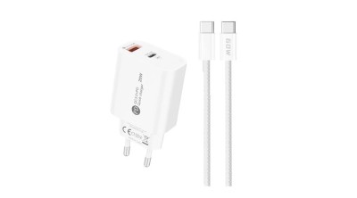 &amp;Icirc;ncărcător de perete A6MaxL 20W USB-A USB-C cu cablu USB-C - USB-C de 1m - alb foto
