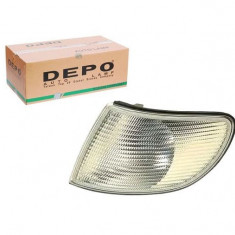 Lampa semnalizare fata AUDI A6 (C4), 07.1994-10.1997, DEPO, fata, partea stanga, tip bec PY21W; alb; fara soclu bec;