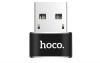 Adaptor USB-C la USB-A Hoco, Negru, Compact, Plug &amp; Play, Compatibil
