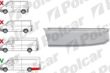 Segment reparatie aripa spate MERCEDES SPRINTER, 07.2006-06.2018, VW CRAFTER (2E), 12.2005-04.2017, partea stanga, metal galvanizat; in spatele rotii