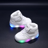 Adidasi albi inalti cu luminite - Bella (Marime Disponibila: Marimea 29)
