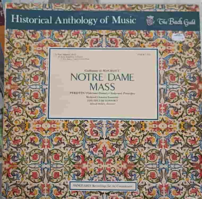 Disc vinil, LP. Notre Dame Mass. Viderunt Omnes, Sederunt Principes-Guillaume de Machaut, Perotin, Alfred D-252021