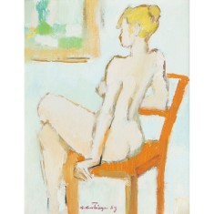 Augustin Costinescu, Nud feminin sezand (2009)