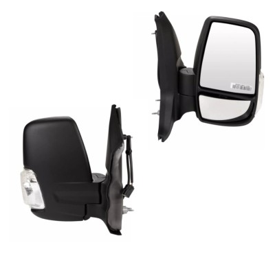 Oglinda usa exterioara FORD TRANSIT/TOURNEO, 10.2019-, dreapta, View Max, reglare electrica; texturat; cu incalzire; versiune scurta; convexa; crom; foto